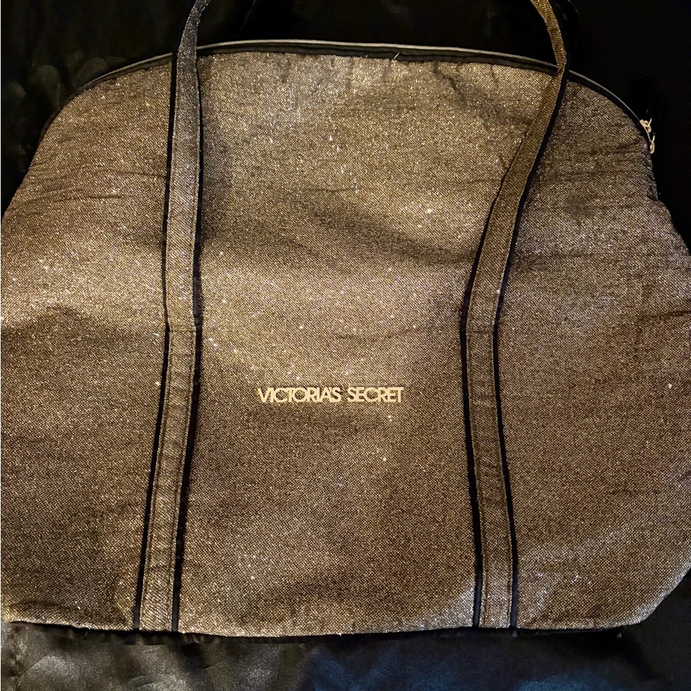 Victoria's Secret Glittery Black Tote